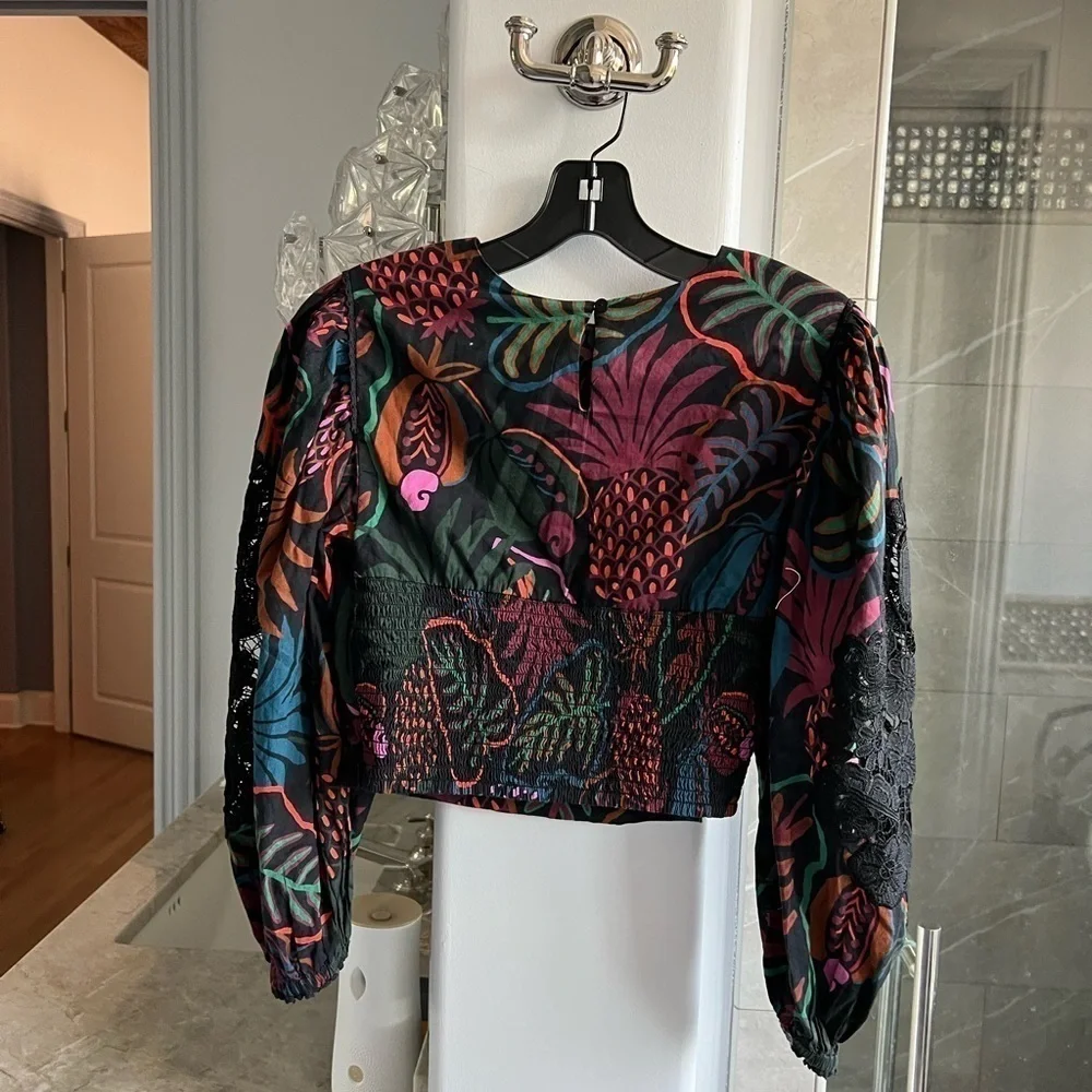FARM RIO Frutis Dream Balloon-Sleeve Blouse - Picture 11 of 15